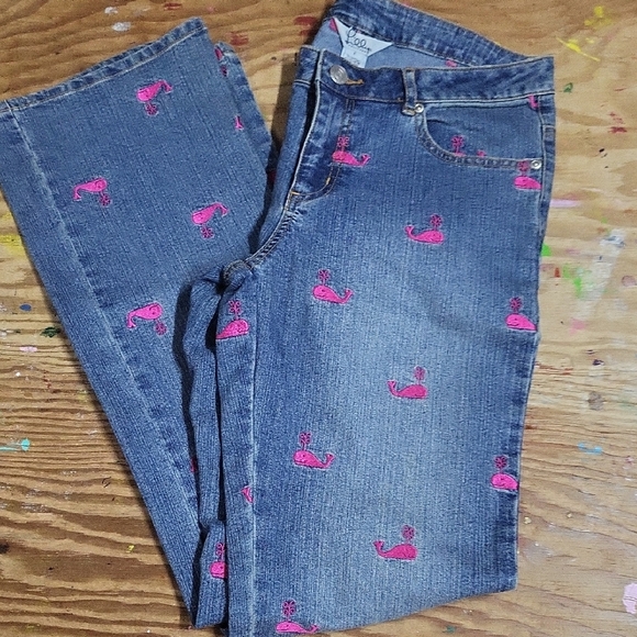Lilly Pulitzer Whale Jeans size 2 EUC - Picture 1 of 3
